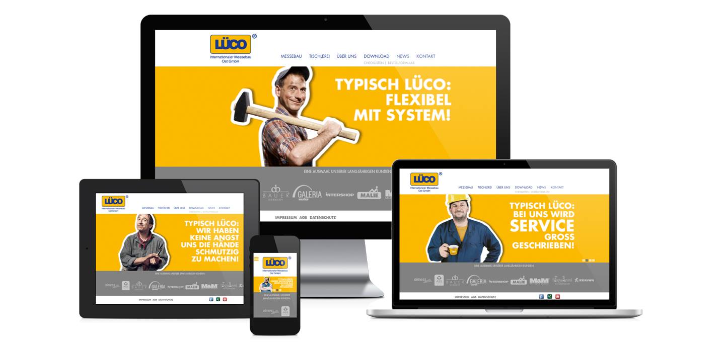 Website Redesign – Lüco Messebau Ost