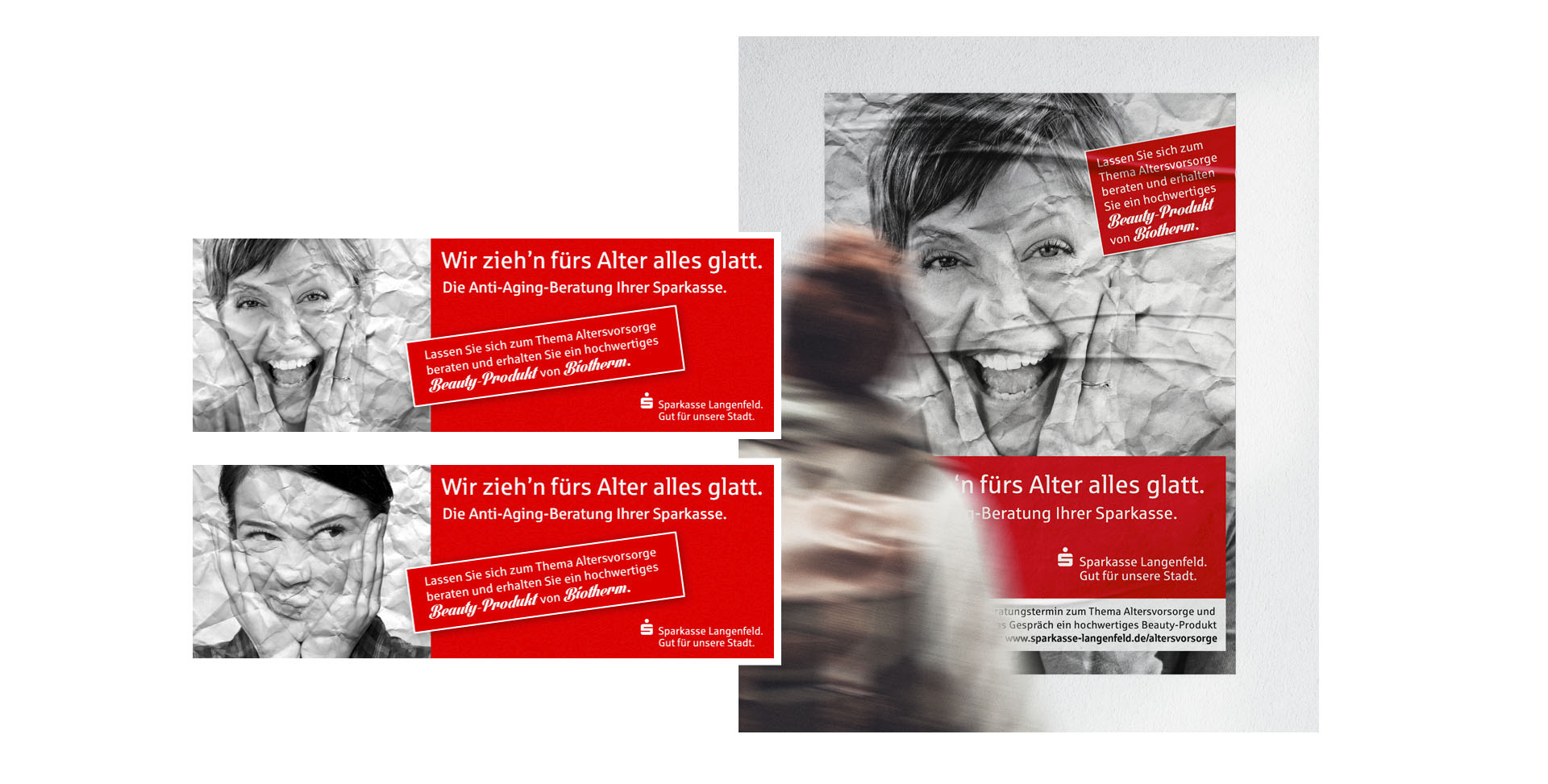 Sparkasse Langenfeld Altersvorsorge Kampagne 